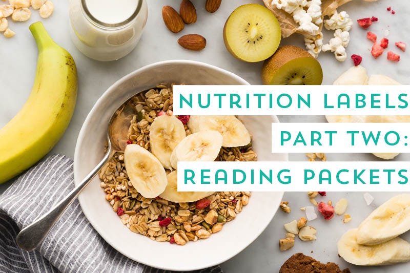 Nutrition labels part two — nutrition claims and information panel