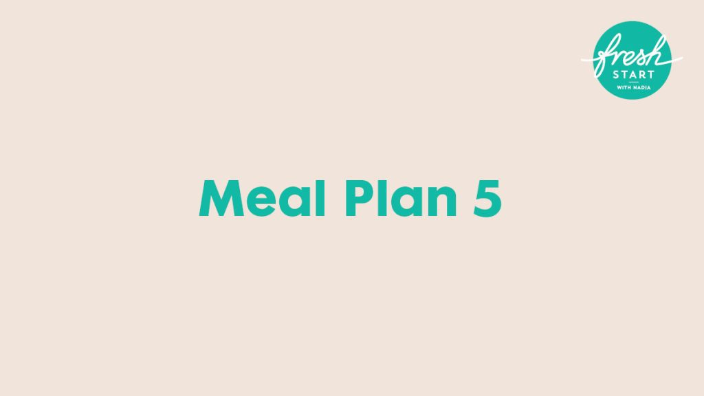 Meal plan 5