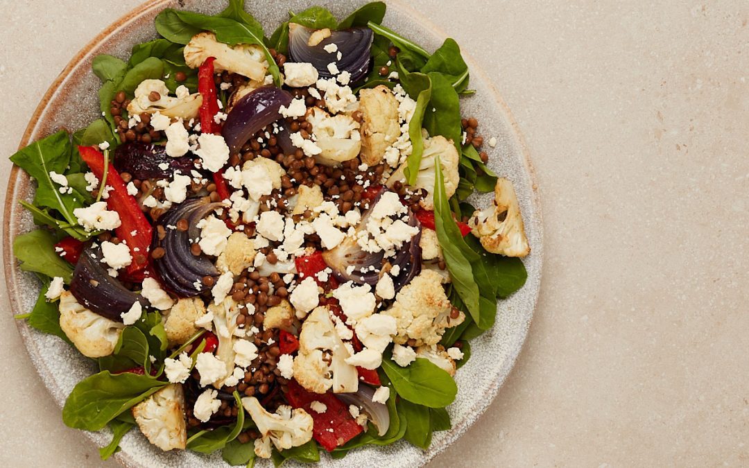 Roast Cauli Lentil Salad