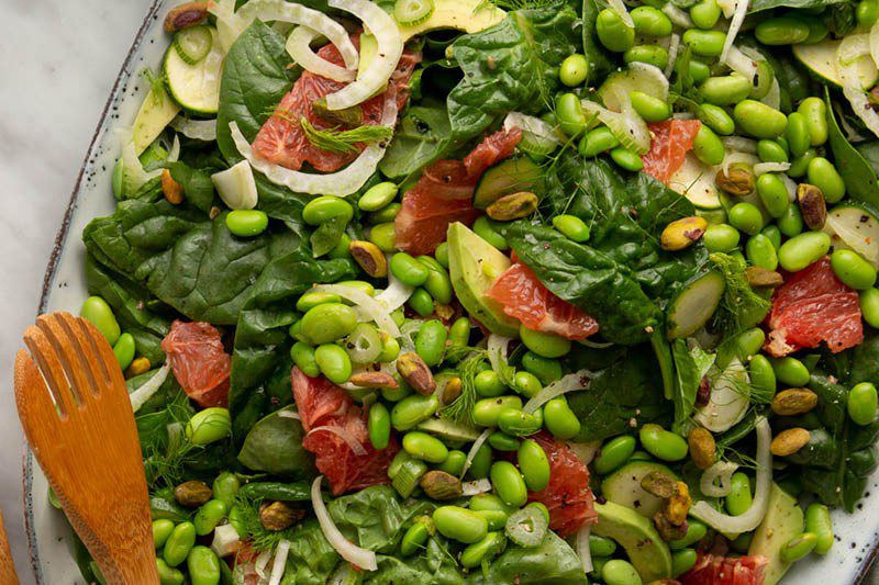 Edamame, Grapefruit, Fennel & Avocado Salad