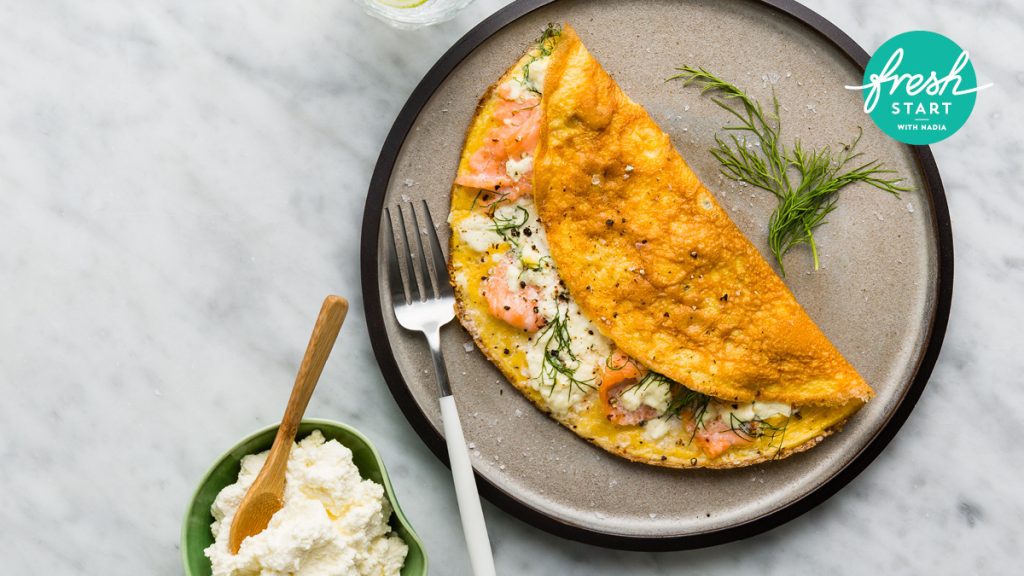 salmon omelette