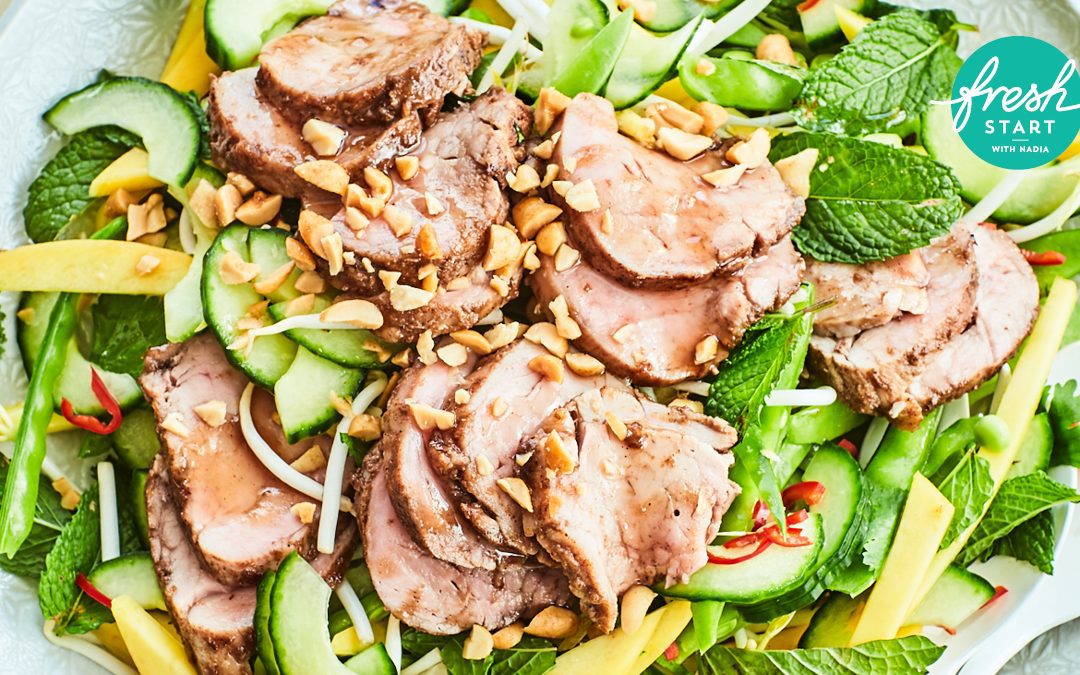 Thai Pork Salad with Tamarind Glaze