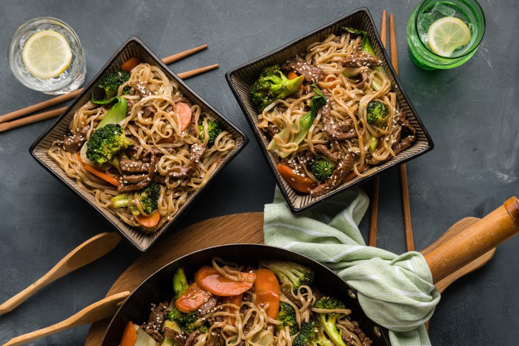 BB Teriyaki Beef with Egg Noodles Stir Fry Vege BLOG