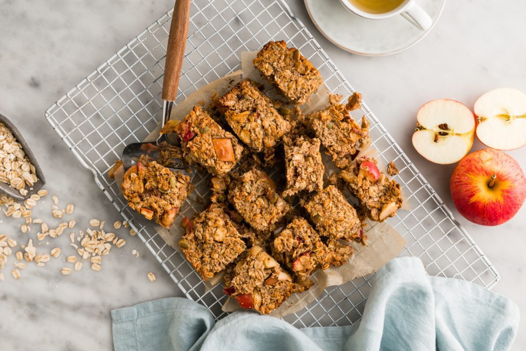 Apple pecan caramel oat slice BLOG