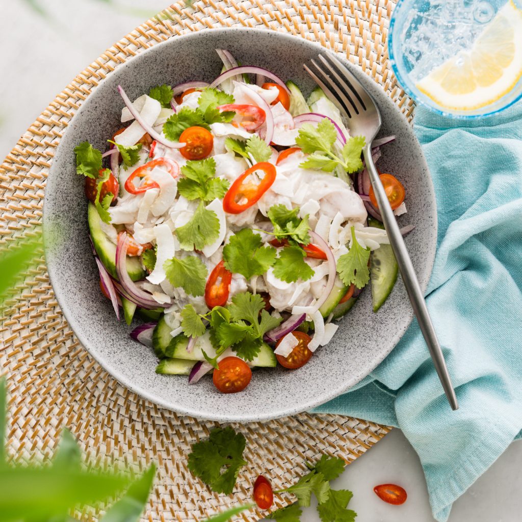 FS Fijian Ceviche Of Snapper Salad with Lime Coconut Dressing 1