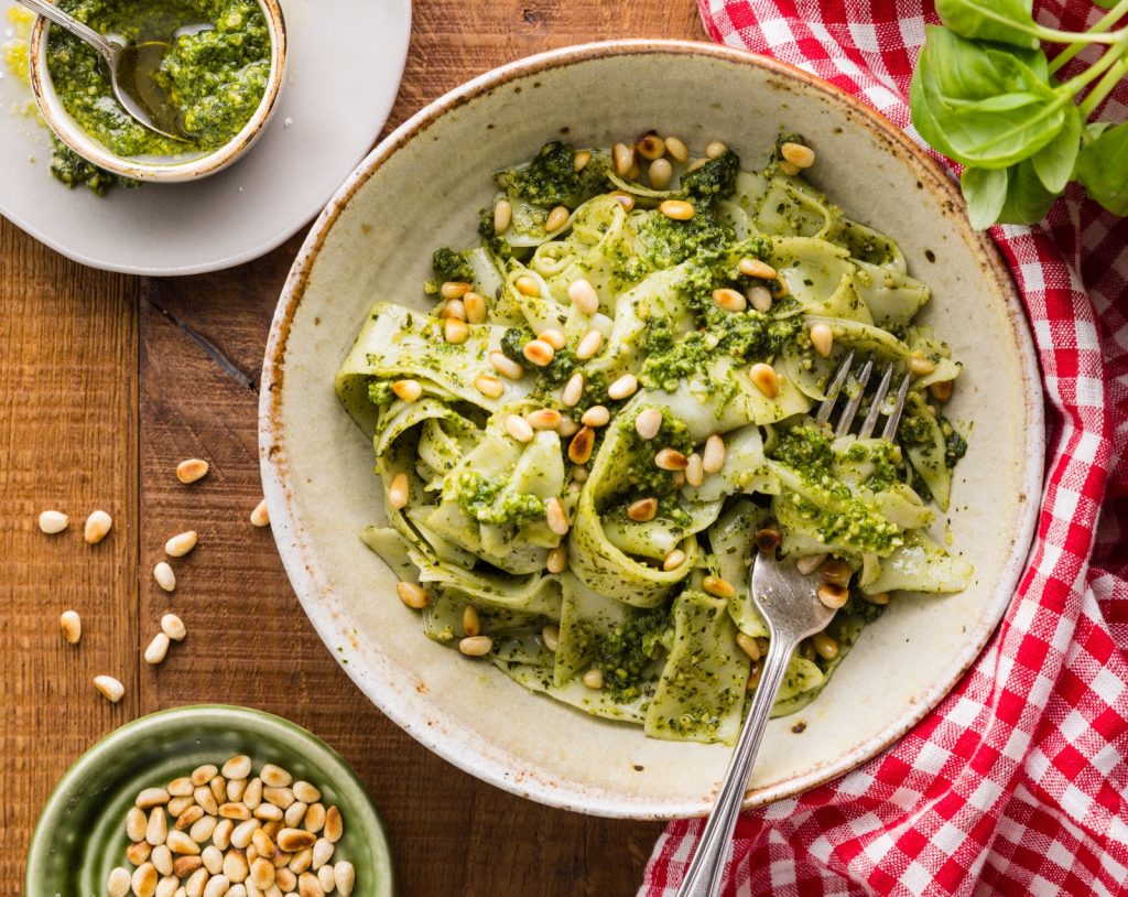 K Vegan Pesto Pappardelle