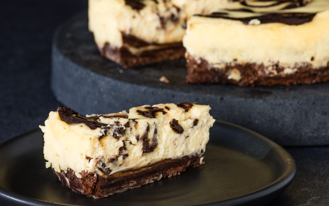 Black & White Chocolate Marble Cheesecake