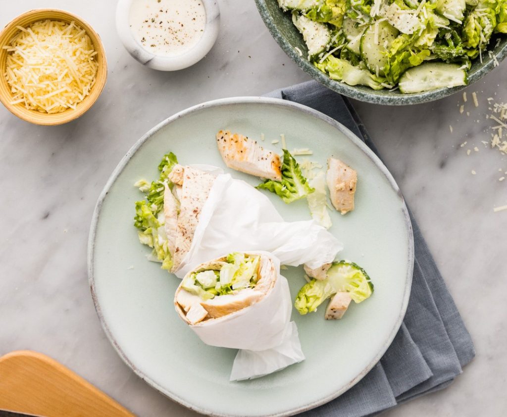 K Chicken Caesar Lunch Wrap Kit Cropped no wrap