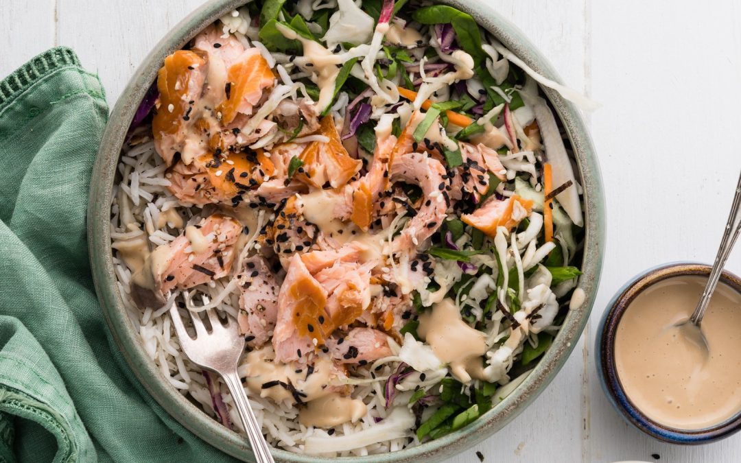 Aoraki Smoked Salmon Poke Bowls