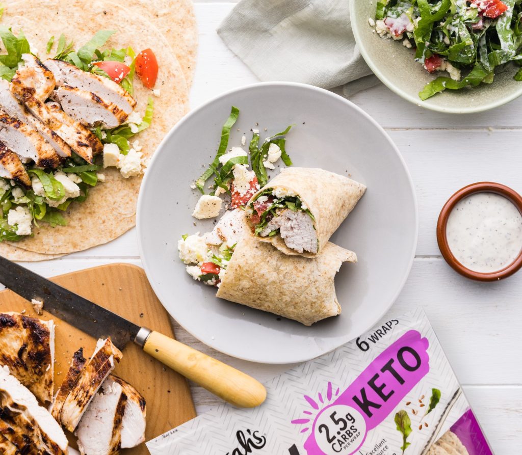 K Greek Chicken Lunch Wrap Kit 1