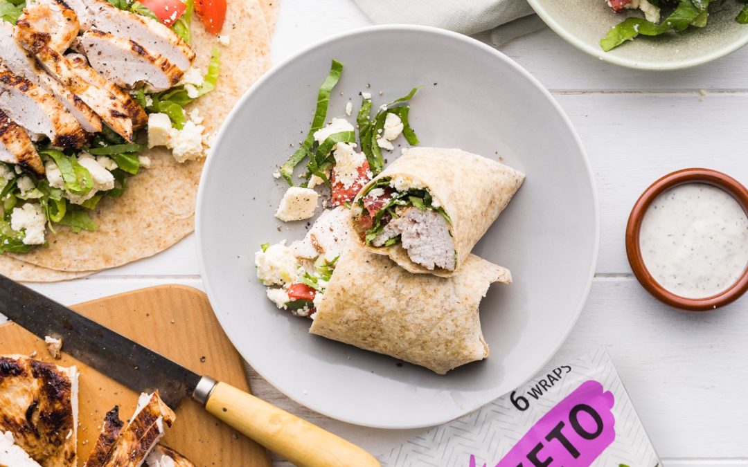 Protein Packed Greek Chicken Wraps