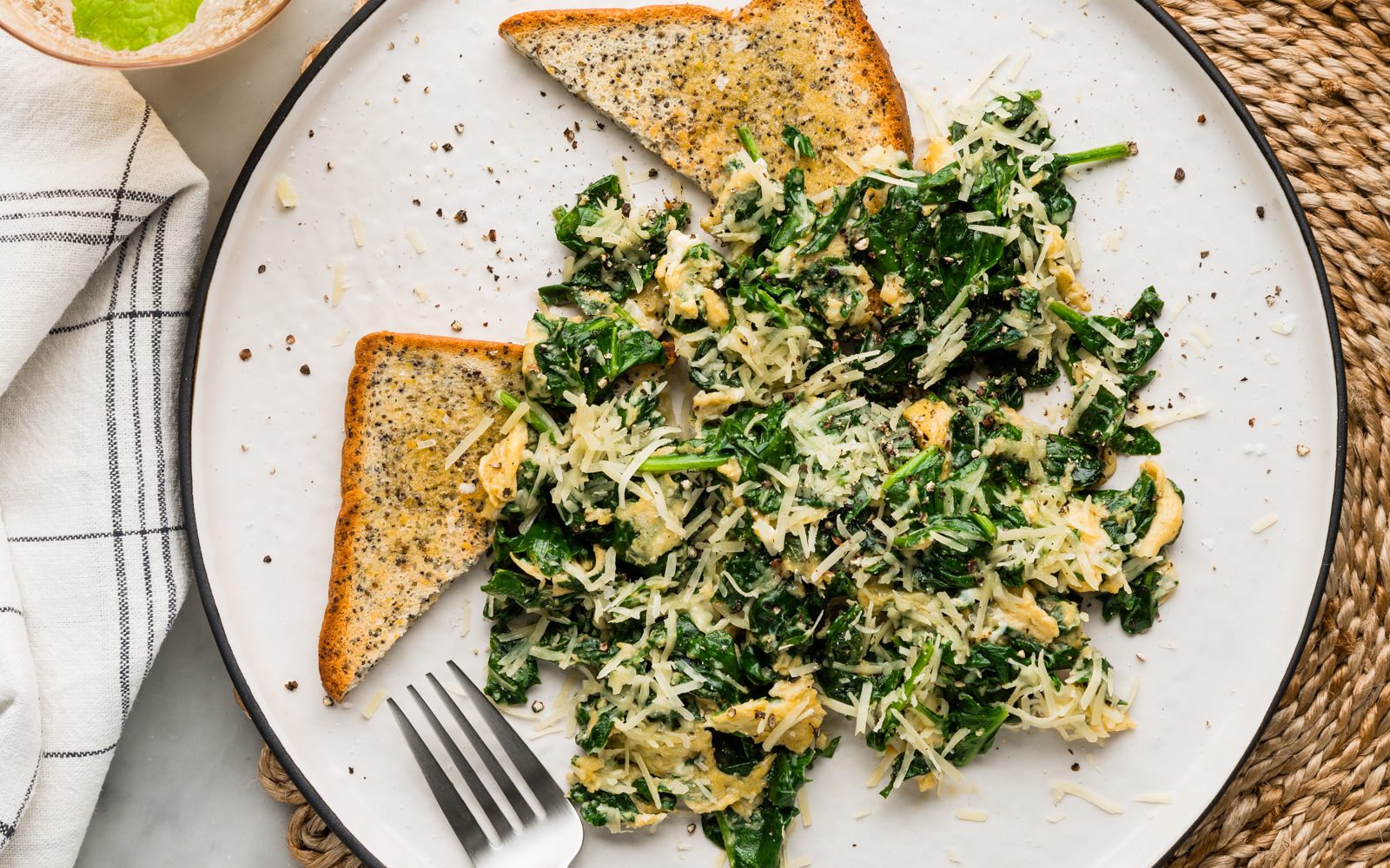 Parmesan Scrambled Eggs 1 FS leftover parmesan scrambled eggs edited